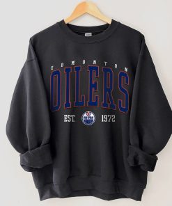 Edmonton Crewneck, Vintage Style Edmonton Sweatshirt, Edmonton Sweatshirt, College Sweatshirt, Hockey Fan Gifts