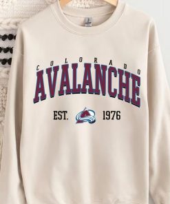 Colorado Avalanche Crewneck, Vintage Style Colorado Avalanche Sweatshirt, Colorado Sweatshirt, College Sweatshirt