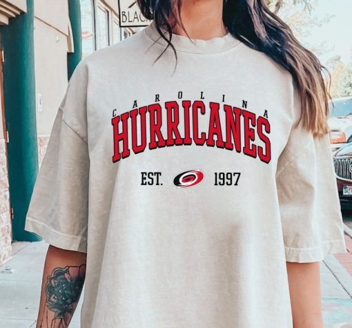 Carolina Hurricanes Crewneck, Vintage Style Carolina Hurricanes Sweatshirt, Carolina Sweatshirt, College Sweatshirt