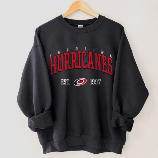 Carolina Hurricanes Crewneck, Vintage Style Carolina Hurricanes Sweatshirt, Carolina Sweatshirt, College Sweatshirt