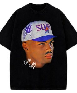 Charles Barkley T-Shirt Young Sir Charles Phoenix Not A Role Model Graphic Tee