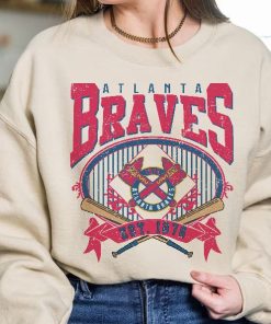 Atlanta Baseball Sweatshirt | Vintage Style Atlanta Baseball Crewneck Sweatshirt | Atlanta EST 1871 Sweatshirt