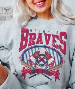 Atlanta Baseball Sweatshirt | Vintage Style Atlanta Baseball Crewneck Sweatshirt | Atlanta EST 1871 Sweatshirt