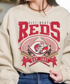 Cincinnati Baseball Sweatshirt | Vintage Style Cincinnati Baseball Crewneck Sweatshirt | Cincinnati EST 1901 Sweatshirt