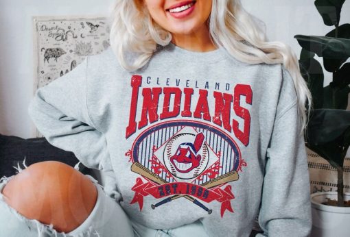 Cleveland Baseball Sweatshirt | Vintage Style Cleveland Baseball Crewneck Sweatshirt | Cleveland EST 1894 Sweatshirt