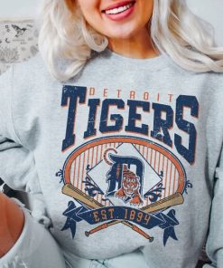 Detroit Baseball Sweatshirt | Vintage Style Detroit Baseball Crewneck Sweatshirt | Detroit EST 1894 Sweatshirt