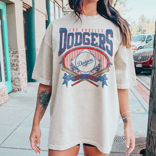 Los Angeles Baseball Sweatshirt | Vintage Style Los Angeles Baseball Crewneck Sweatshirt