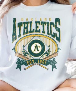 Oakland Baseball Sweatshirt | Vintage Style Oakland Baseball Crewneck Sweatshirt | Oakland EST 1901 Sweatshirt