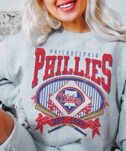 Philadelphia Baseball Sweatshirt | Vintage Style Philadelphia Baseball Crewneck Sweatshirt