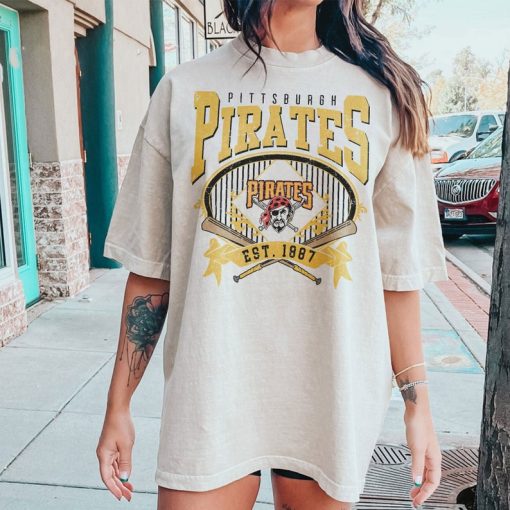 Pittsburgh Baseball Sweatshirt | Vintage Style Pittsburgh Baseball Crewneck Sweatshirt | Pittsburgh EST 1887 Sweatshirt