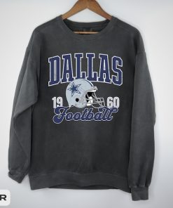 Vintage Style Dallas Football Sweatshirt, Dallas Football Sweater, Dallas Crewneck, Gift for Men Women, Comfort Colors