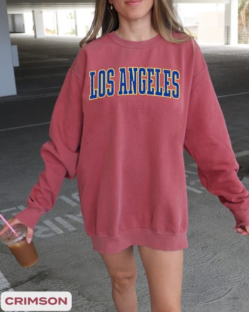 Los Angeles Football Vintage Style Sweatshirt, Los Angeles Football Sweater, Los Angeles Crewneck, Ram Fan Long Sleeve