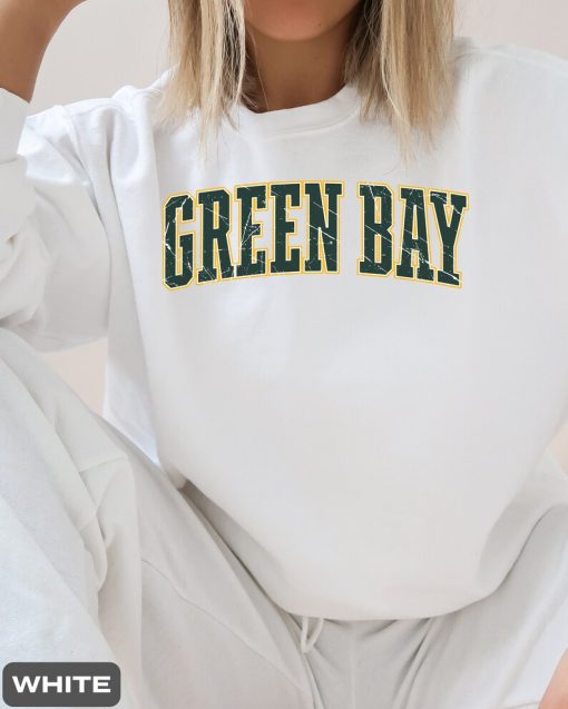 Green Bay Football Vintage Style Sweatshirt, Green Bay Football Sweater, Green Bay Crewneck