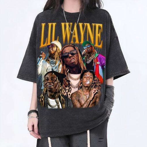 Lil Wayne Vintage 90s Shirt | Sweatshirt | Hoodies, Lil Wayne T-Shirt, Hip hop RnB Rap Unisex Homage Tee