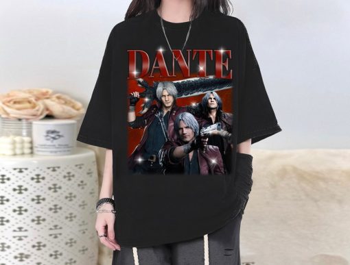 Limited Dante Devil May Cry T-Shirt, Dante Shirt, Dante Tees, Dante Homage, New Movie T-Shirt, Vintage T-Shirt