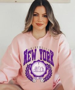 New York University, New York Shirt, Vintage NYU Sweater, NYC School Shirt, Preppy NY Hoodie, Varsity Pullover