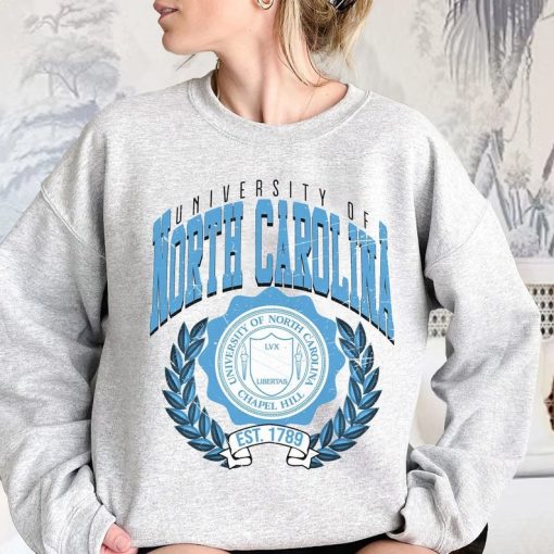 North Carolina University Shirt in a vintage style, North Carolina College Shirt, North Carolina University Shirt