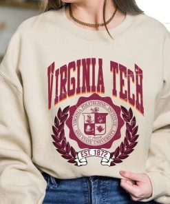 University of Virginia Tech - 1872 Shirt, Vintage University of Virginia Tech-1872 Shirt