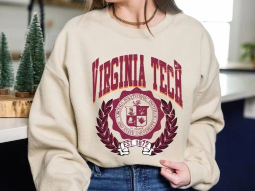 University of Virginia Tech - 1872 Shirt, Vintage University of Virginia Tech-1872 Shirt