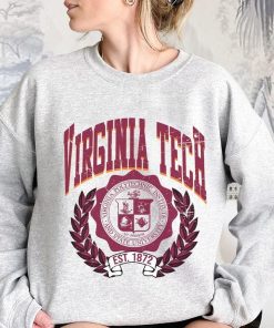 University of Virginia Tech - 1872 Shirt, Vintage University of Virginia Tech-1872 Shirt