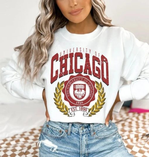 Vintage style University of Chicago Shirt, Chicago University Shirt, Chicago College Shirt, Chicago University Shirt3