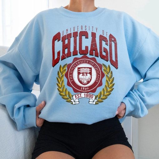 Vintage style University of Chicago Shirt, Chicago University Shirt, Chicago College Shirt, Chicago University Shirt3