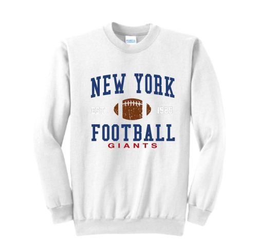 NEW YORK Giants Vintage Crew Neck Sweatshirt | Giants Football Sweatshirt | NFL Sweatshirt | Adult Unisex Sweatshirt