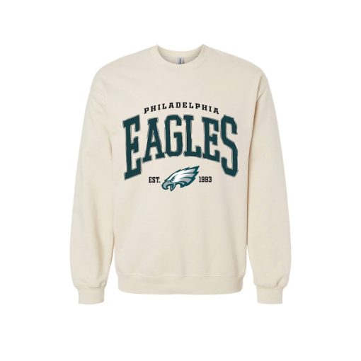 PHILADELPHIA Eagles Vintage Sweatshirt | Crew Neck | Eagles Football Sweatshirt | NFL Football Sweatshirt