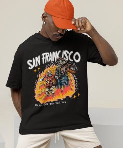 San Francisco Football T Shirt | San Francisco Graphic Bootleg T Shirt | Vintage San Francisco City Football