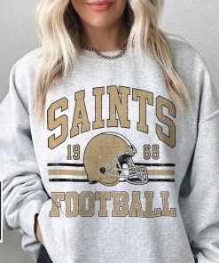 Saints Football Shirt, Shirt Retro Style 90s Vintage Unisex shirt, Graphic Tee Gift For Football Fan Sport