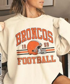 Broncos Football Shirt, Shirt Retro Style 90s Vintage Unisex shirt, Graphic Tee Gift For Football Fan Sport