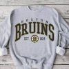 Vintage Boston Bruins Hockey Sweatshirt, Bruins Tee, College Sweater, Hockey Fan Shirt, Boston Hockey Shirt