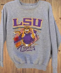 Vintage NCAA Louisiana Football Sweatshirt, LSU Tigers Shirt, Football Lover Gifts, Sunday Football