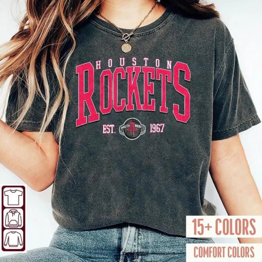 Vintage Houston Rocket Shirt, Houston Basketball Shirt, Rockets T-Shirt, Basketball Fan Shirt, Retro Houston