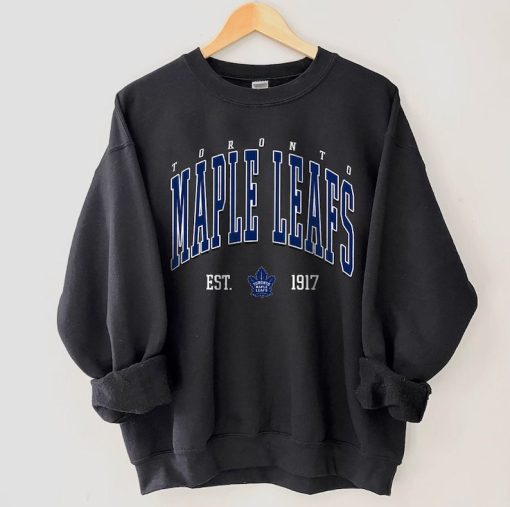 Toronto Hockey Crewneck, Vintage Style Toronto Maple Leafs Sweatshirt, Toronto Maple Leafs Sweatshirt