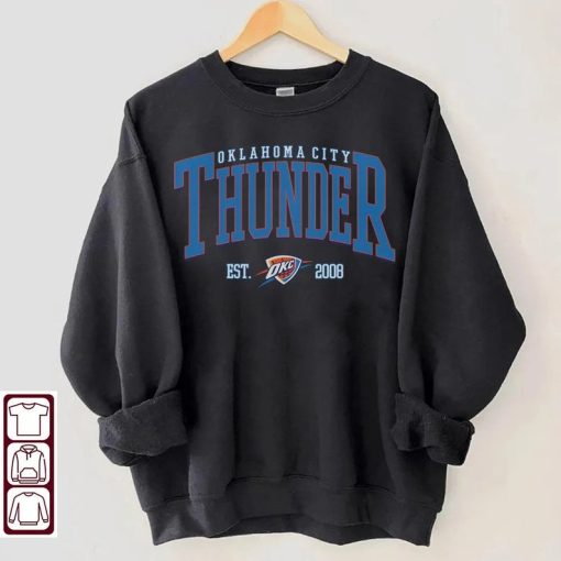 Vintage Oklahoma Thunde Shirt, T-Shirt, Thunder Sweater, Thunder T-Shirt, Vintage Basketball Fan, Retro Oklahoma City