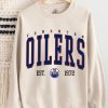 Edmonton Crewneck, Vintage Style Edmonton Sweatshirt, Edmonton Sweatshirt, College Sweatshirt, Hockey Fan Gifts