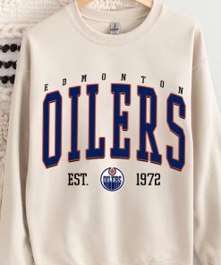 Edmonton Crewneck, Vintage Style Edmonton Sweatshirt, Edmonton Sweatshirt, College Sweatshirt, Hockey Fan Gifts