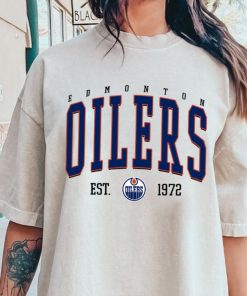 Edmonton Crewneck, Vintage Style Edmonton Sweatshirt, Edmonton Sweatshirt, College Sweatshirt, Hockey Fan Gifts