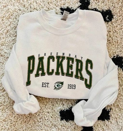 Green Bay Football Shirt, Vintage Style Green Bay Football Crewneck, Football Sweatshirt, Green Bay Sweatshirt