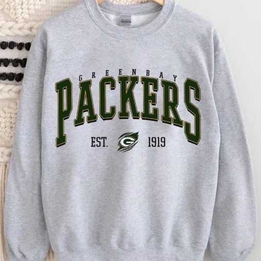 Green Bay Football Shirt, Vintage Style Green Bay Football Crewneck, Football Sweatshirt, Green Bay Sweatshirt