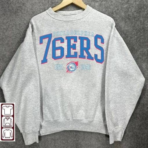 Vintage Philadelphia Basketball Shirt T-Shirt, Philadelphia 76er Sweater, 76er T-Shirt, Vintage Basketball Fan