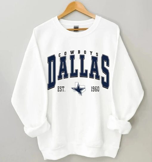 Dallas Football Sirt, Vintage Style Dallas Football shirt, America Football Shirt, Dallas Crewneck, Football Fan Gifts