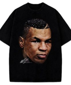 Mike Tyson T-Shirt Young Mike Tyson Portrait Big Face Custom Graphic Tee