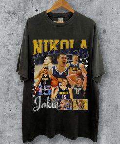 Nikola Jokić Denver Basketball Shirt, Nuggets Basketball Shirt Christmas Gift Unisex, Basketball 90s Vintage Fan Gift