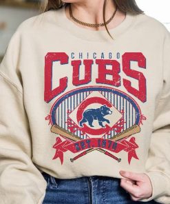 Chicago Baseball Sweatshirt | Vintage Style Chicago Baseball Crewneck Sweatshirt | Chicago EST 1870 Sweatshirt