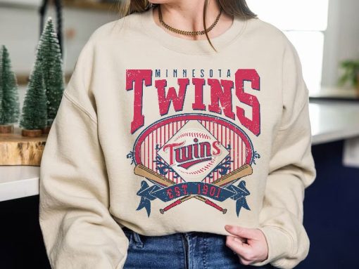 Minnesota Baseball Sweatshirt | Vintage Style Minnesota Baseball Crewneck Sweatshirt | Minnesota EST 1901 Sweatshirt