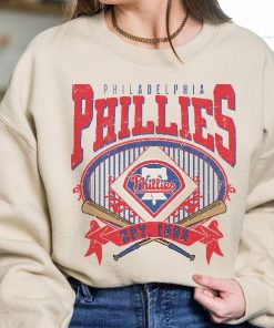 Philadelphia Baseball Sweatshirt | Vintage Style Philadelphia Baseball Crewneck Sweatshirt