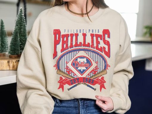 Philadelphia Baseball Sweatshirt | Vintage Style Philadelphia Baseball Crewneck Sweatshirt