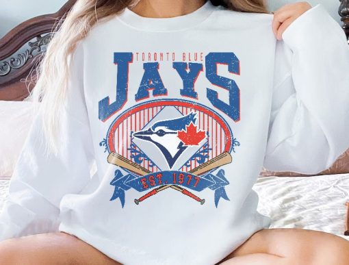 Toronto Baseball Sweatshirt | Vintage Style Toronto Baseball Crewneck Sweatshirt | Toronto EST 1977 Sweatshirt